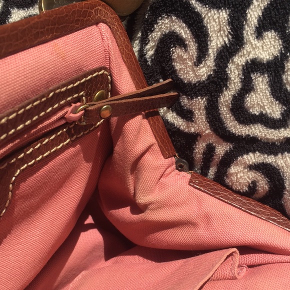 Isabella Fiore Pink brown lime Floral Bag - Picture 7 of 15